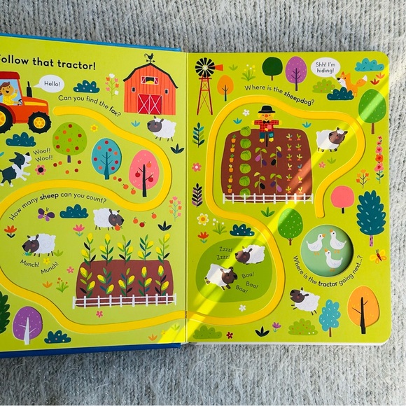 NEW Trace The Trails Follow That Tractor Baby Board Book - Picture 3 of 7